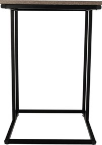 Konzolasztal, tölgy/fekete, KALA