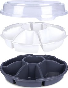 Tányér Fedéllel snackekhez mártogatós szószok előételek tálca