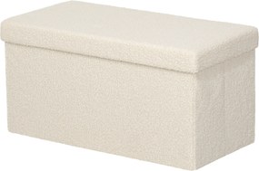 HOMCOM tárolópad tárolóhellyel - Hajtogatható, díszpárnával bevont pad, bársonyos megjelenés, tárolóláda, tárolópad nappaliba, hálószobába, folyosóra