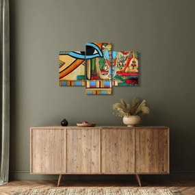 Egyiptomi motívumú kép (90x60 cm)