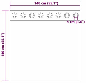 Függöny függönyökkel 2 pcs Szürke 140 x 140 cm Bársony