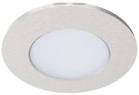 LED lámpatest , spot , RGB , CCT , dimmelhető , süllyesztett , kerek , nikkel , 7W ,  IP65 ,  LUTEC CONNECT , OPTIMA