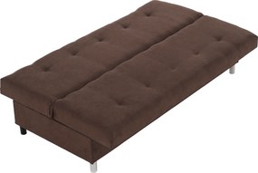 Kihúzható kanapé, barna, ALADA