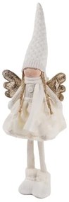 Álló angyal figura - karácsonyi dekoráció - 64 cm - fehér