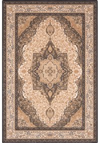 Világosbarna gyapjú szőnyeg 160x240 cm Charlotte – Agnella