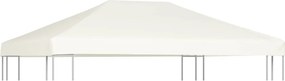 vidaXL krémfehér pavilon tetőponyva 310 g/m², 4 x 3 m