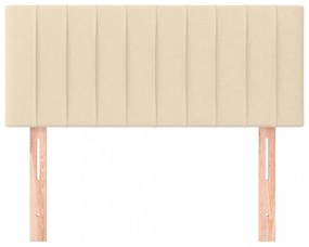 krémszínű szövet fejtámla 100x5x78/88 cm