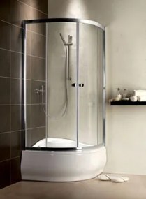 Radaway Premium Plus A1700 /zuhanykabin tálca nélkül 80*80,króm profillal,többféle mint.bizt.üveggel átlátszó