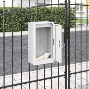 postaláda Fehér 30 x 23 x 55 cm Acél