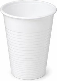 Műanyag pohár, 3 dl, 50 db, fehér (KHMU320)