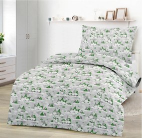 CHRISTMAS SCRATCH ZÖLD pamut ágynemű DeLuxe
