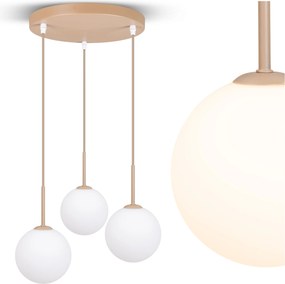 Mennyezeti Lámpa Függő Csillár Ecru Bézs Loft Gömbök Modern G9 Állítható