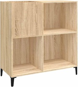 vidaXL sonoma tölgy színű szerelt fa hanglemezszekrény 84,5x38x89 cm