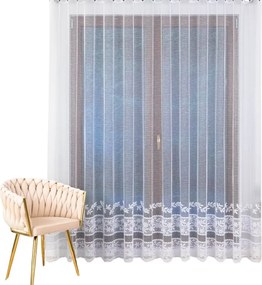 Kész Függöny Ráncoló Szalaggal, Virágmintás Az Alján 150x250