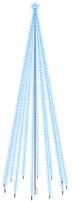 karácsonyfa cövekkel 732 kék LED-del 500 cm