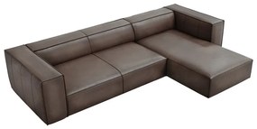 Barna bőr sarokkanapé (jobb oldali) Madame – Windsor &amp; Co Sofas