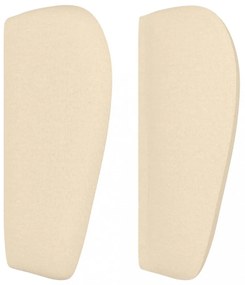 krémszínű szövet fejtámla 203x23x78/88 cm