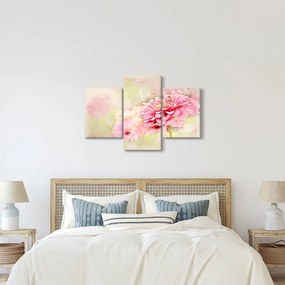 Kép - rózsaszín virág, akvarell (90x60 cm)
