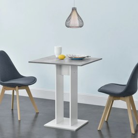 [en.casa] Étkezőasztal Lindesnes forgácslap beton hatású/fehér
