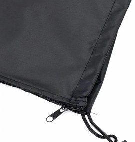 fekete 420D oxford szövet piramis alakú fűtőhuzat 86x47x241 cm