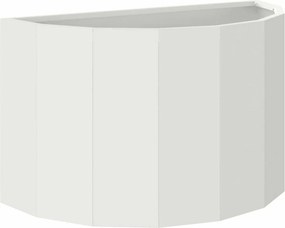 vidaXL Növénytartó Fehér 60 x 30 x 35 cm Acél
