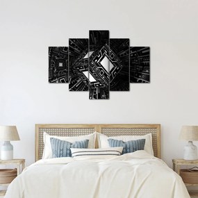 Absztrakt kockák képe (150x105 cm)