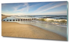 Üvegfotó A strand a balti-tengeren osh-69300790