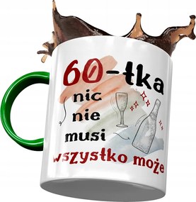 Zöld Bögre Születésnapra 60 60-es 60-as Ajándék Nyomtatott Fotóval