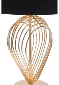 Maxt fekete asztali lámpa, ø 32,5 cm - Mauro Ferretti