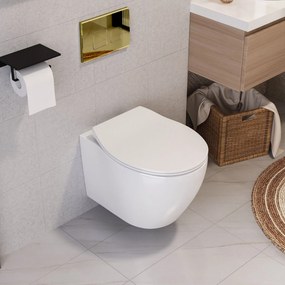 Rejtett WC lehúzórendszer WC csészékhez F típusú gombbal Arany