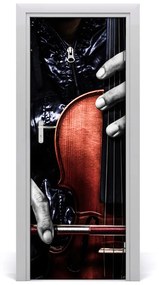 Ajtóposzter öntapadós hegedű Zene 75x205 cm