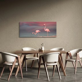 Flamingók képe (120x50 cm)