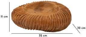 Tálca garit teak ø 32x11cm