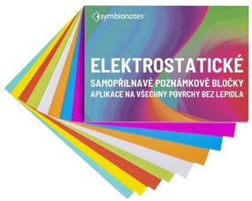 Symbionotes elektrosztatikus jegyzetek 19 x 10 cm - 100 papírlapokat, sárga