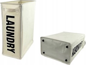 Easyform Kerekes szennyestartó kosár Összecsukható Keskeny 40L Bézs