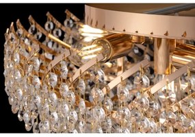 Maytoni DIA120-09-G - Mennyezeti lámpa KAROLINA 9xE14/40W/230V