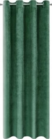 Sötétzöld Puha bársony függöny