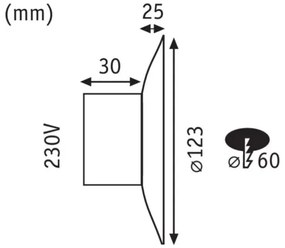 Paulmann 92926 - LED 2W lépcsővilágítás DEKORATÍV 230V