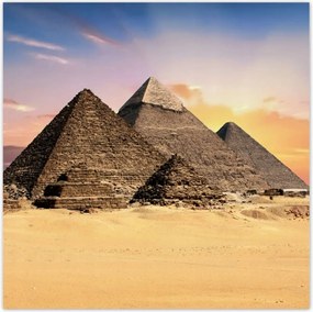 Poszterek 100x100 Piramisok Egyiptom Tájkép