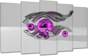 Vászonkép 100x60 Lila gömbök a kézben