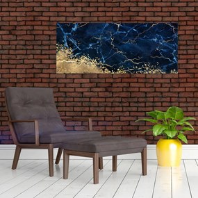 Kép - Sötétkék márvány (120x50 cm)