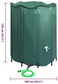 összecsukható esővízgyűjtő tartály csappal 1000 l