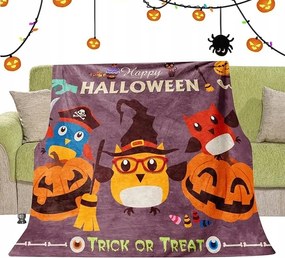 Takaró 130x150CM Halloween Dekoratív Őszi Színes Puha Meleg Tök