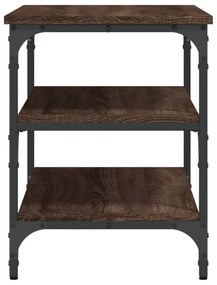 barna tölgy színű szerelt fa cipőtároló pad 70 x 38,5 x 49 cm