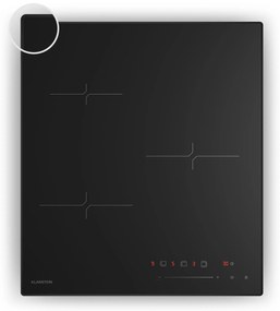 Klarstein Velaire indukciós főzőlap, elegáns, minimalista, kompakt, 3 főzőzóna, 5500 W, 45 cm