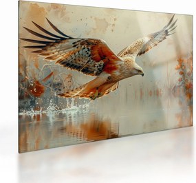 Üveg kép - Ragadozó madár (70x50 cm)