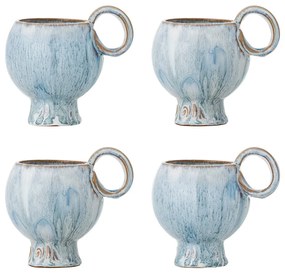 Világoskék kőedény csésze szett cappucinóhoz 4 db-os 250 ml Avonlea – Bloomingville