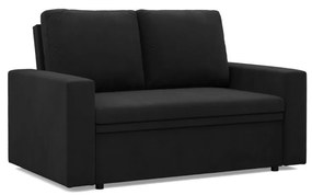 Zeus kanapé, szövet anyag, hab töltet, egyenes kartámasz, fekete