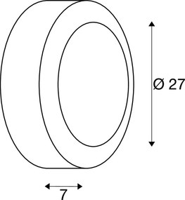 SLV 229071 BULAN Modern Kültéri Mennyezeti Lámpa Fehér E14 IP44
