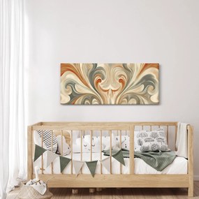 Kép - Örvények földszínekkel (120x50 cm)